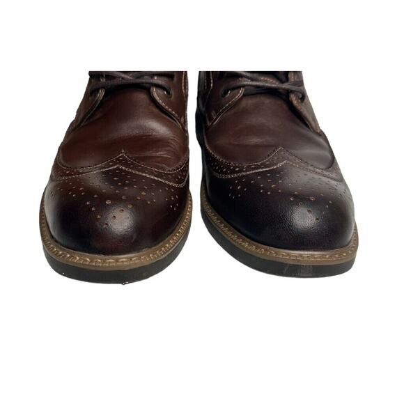 GH Bass Billy Mens Ankle Boots Brown Leather Wingtip Brogue Round Toe Lace Up 13 - Picture 11 of 13